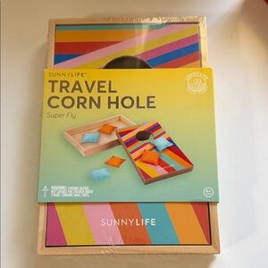 Sunnylife Super Fly Corn Hole Game - Rainbow Stripes